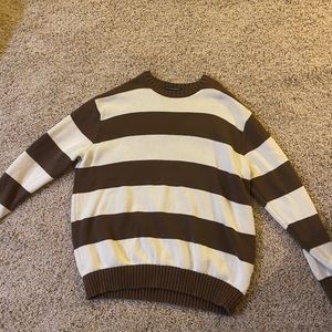 Brandy Melville Brianna Striped Sweater Brown